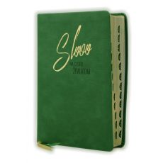 Biblia - Slovo na cestu životom, stredná, zelená, so zlatou oriezkou, s indexami