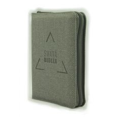 Svätá Biblia - Roháček, 2020, vrecková, šedá, so zipsom