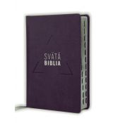 Svätá Biblia - Roháček, 2020, stredná, pevná väzba, tmavofialová, strieborná oriezka, s indexami