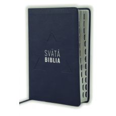 Svätá Biblia - Roháček, 2020, stredná, tmavomodrá, strieborná oriezka, s indexami